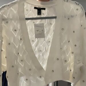 White Large Sweater Forever 21